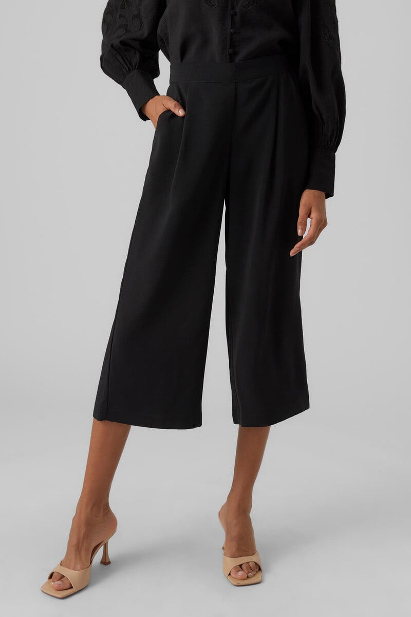 Cortefiel Culottes Cintura Elástica