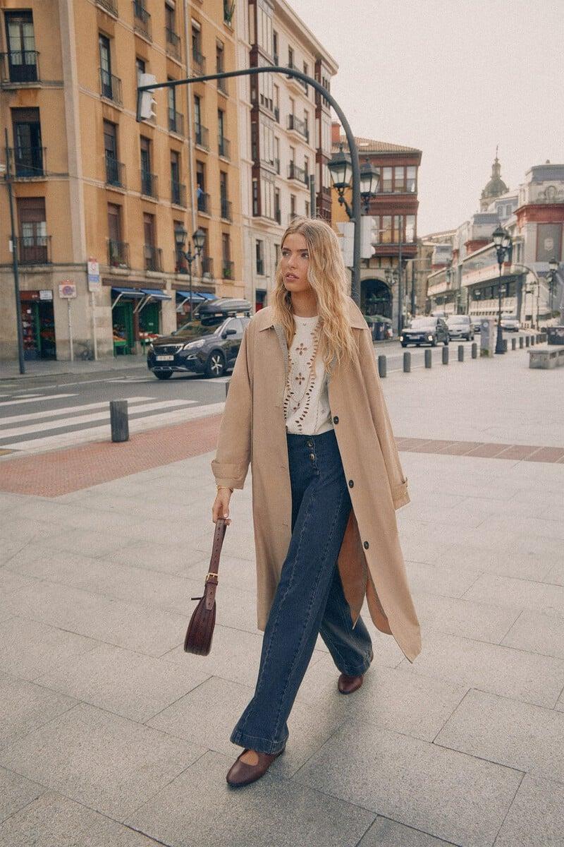 Cortefiel Danae. Gabardina larga oversize