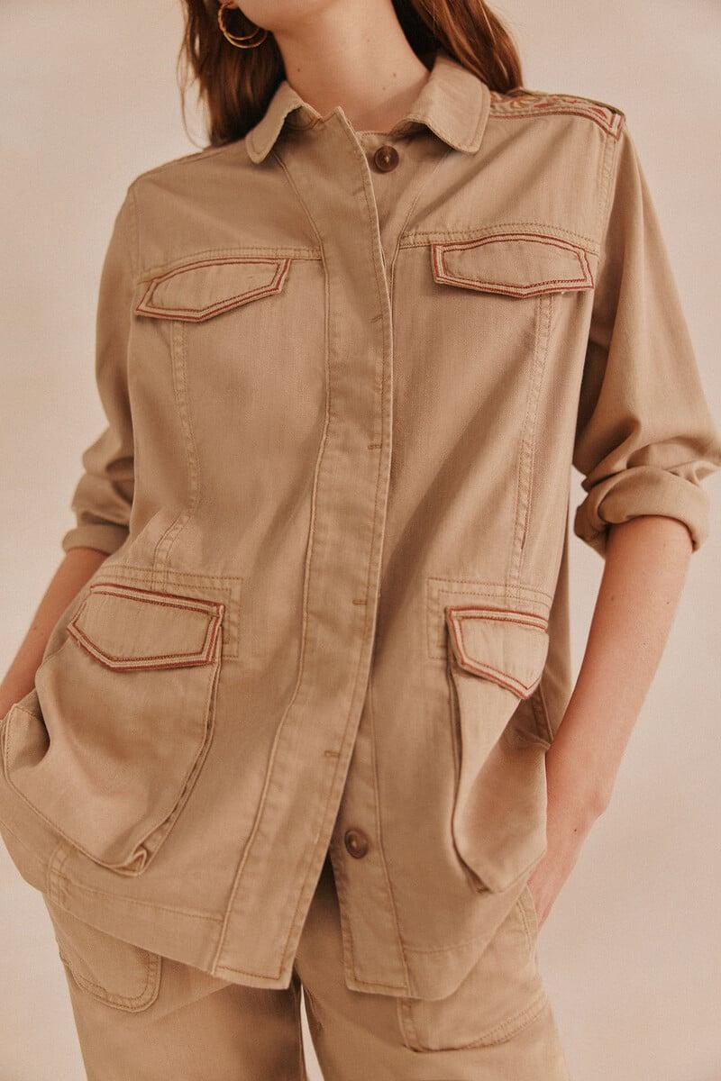 Cortefiel Ediana. Chaqueta Bordada