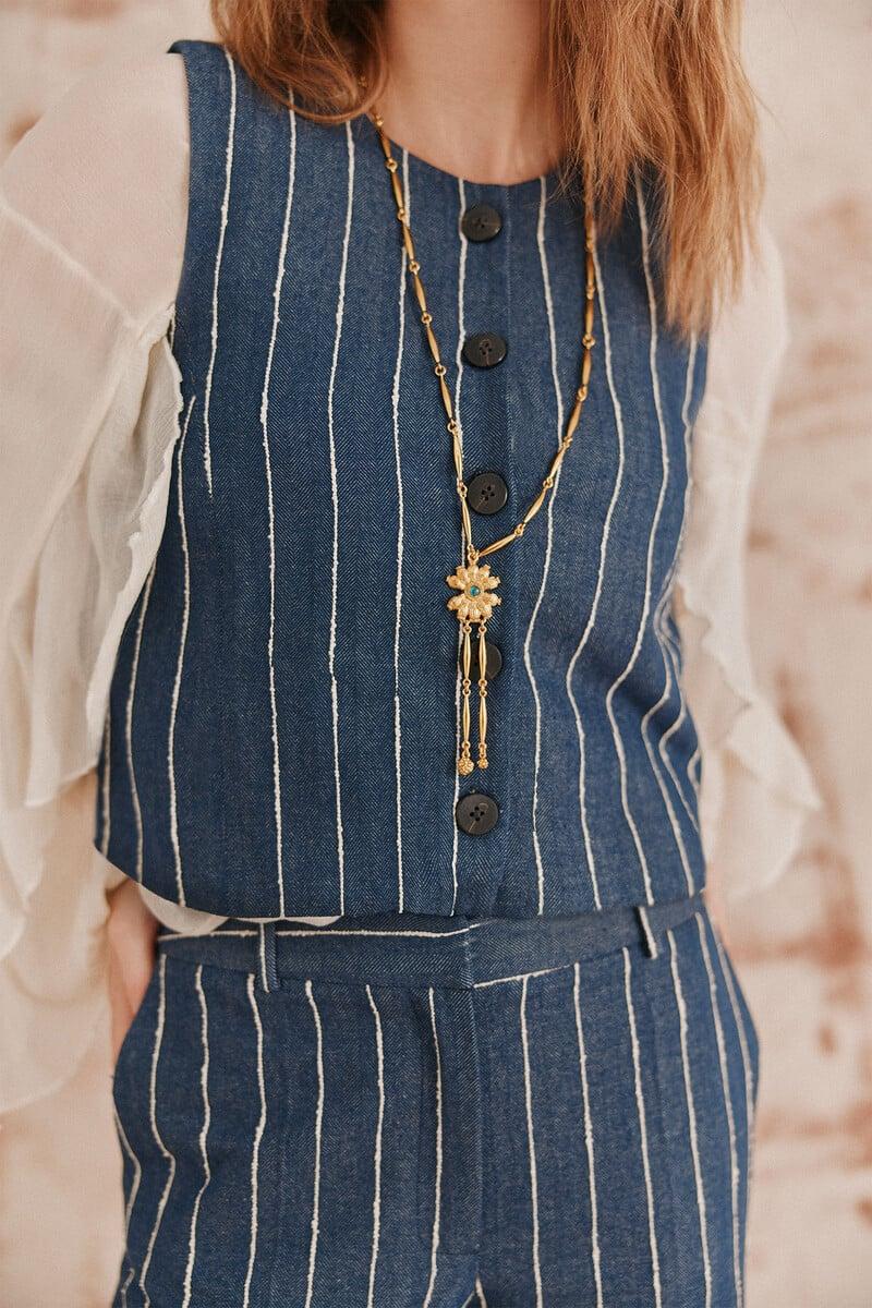 Cortefiel Elisa. Chaleco Rayas