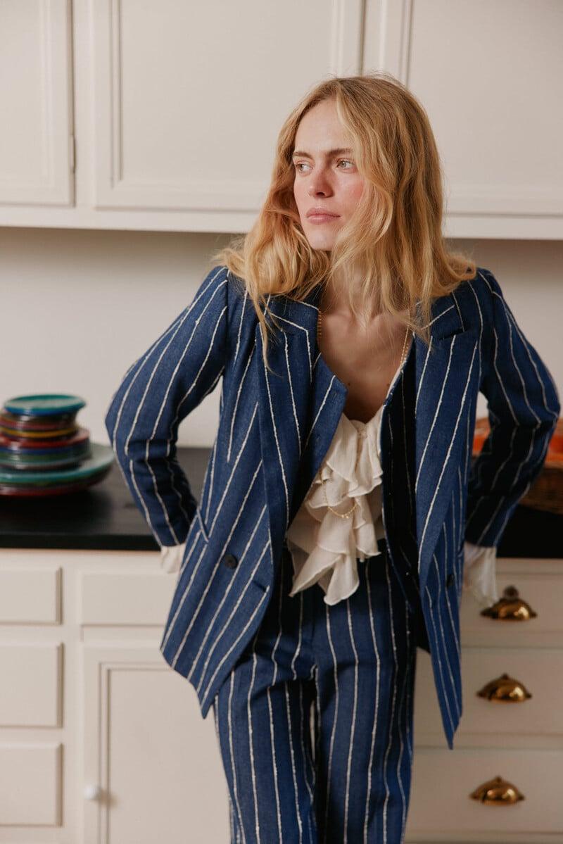 Cortefiel Elvira. Blazer Rayas