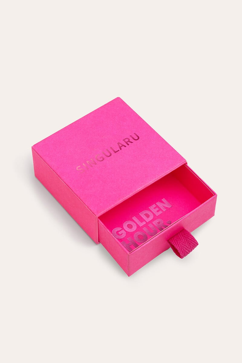 Cortefiel Estuche Joya Tirador Fucsia