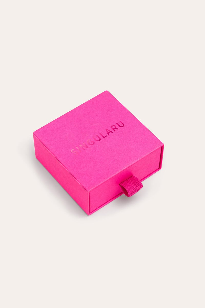 Cortefiel Estuche Joya Tirador Fucsia