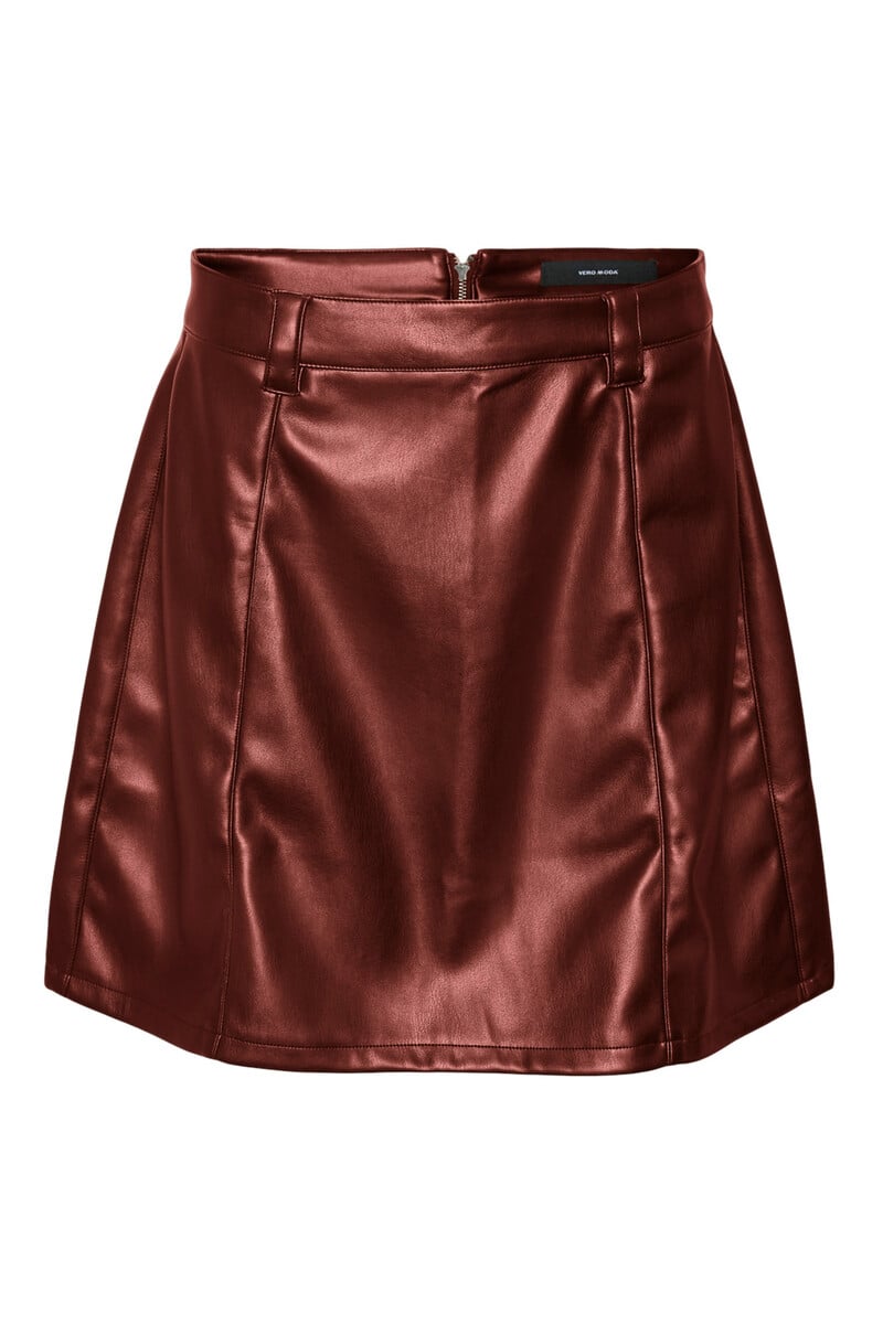 Cortefiel Falda corta efecto piel talla grande