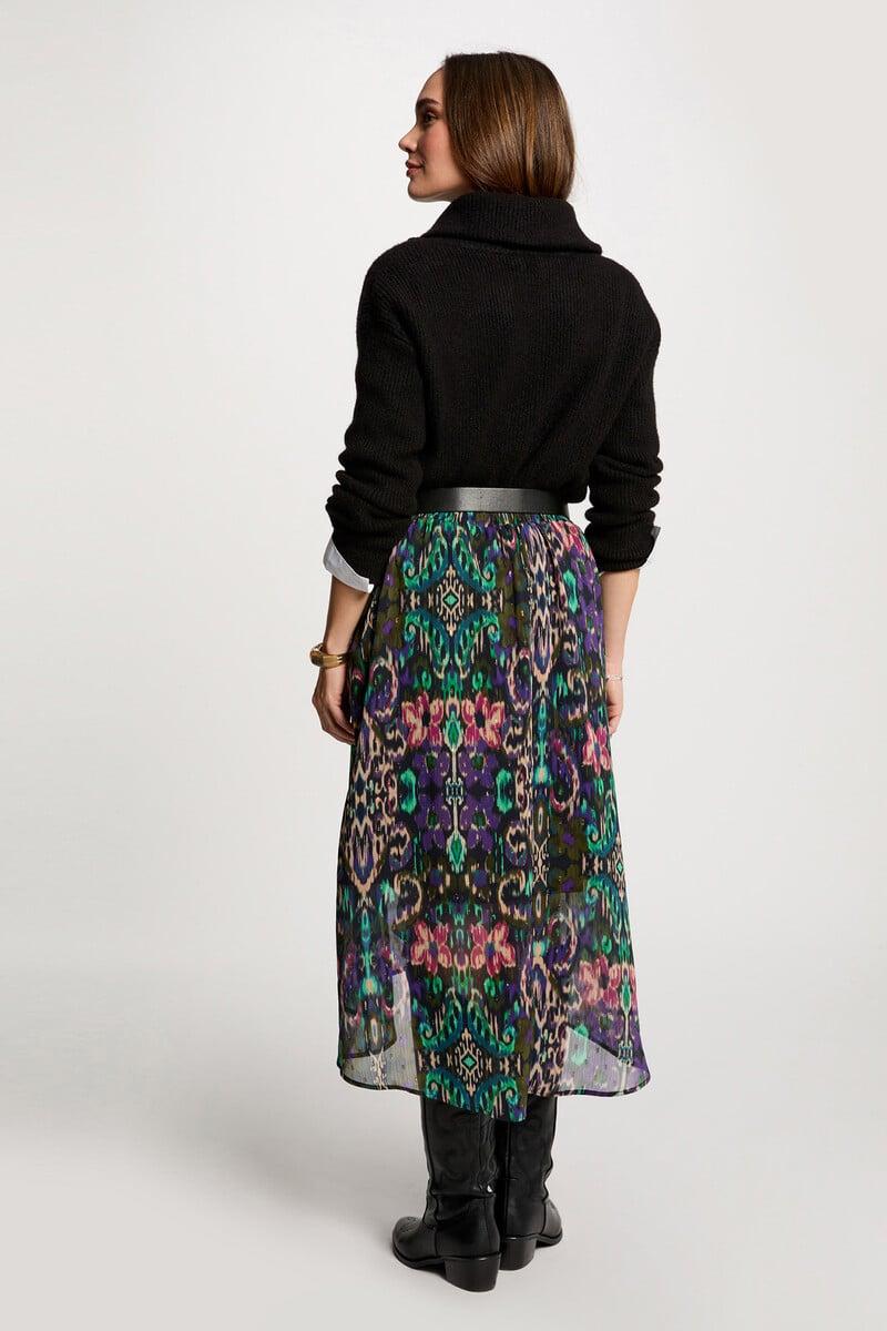 Cortefiel Falda Cruzada Estampada