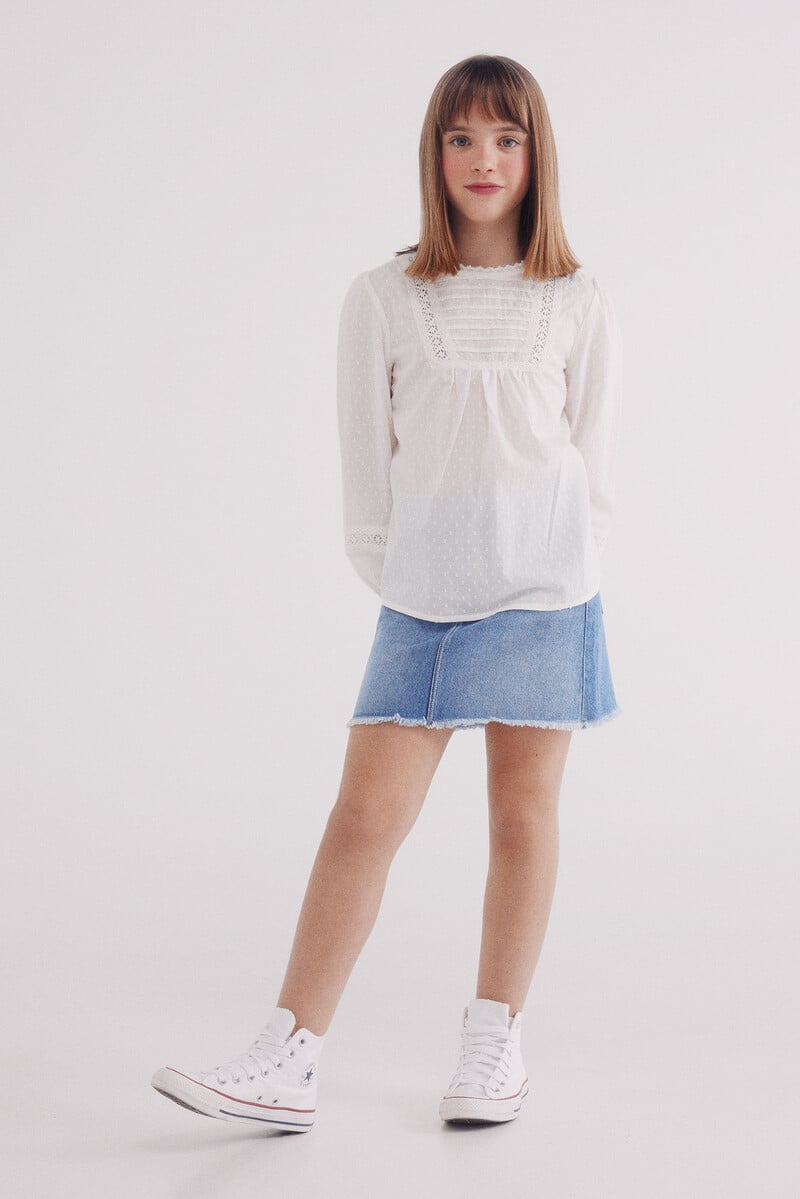 Cortefiel Falda denim niña