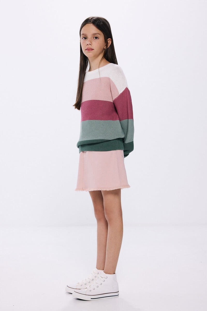 Cortefiel Falda Desflecada Niña