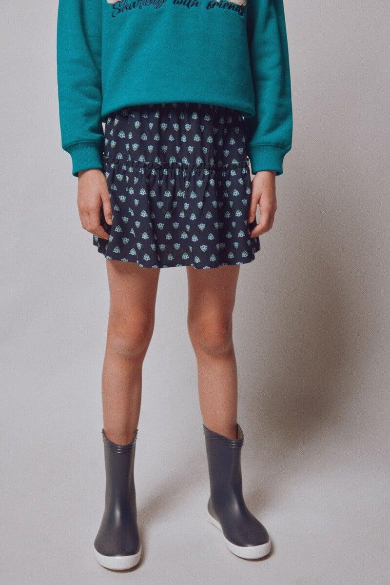 Cortefiel Falda Flores Niña