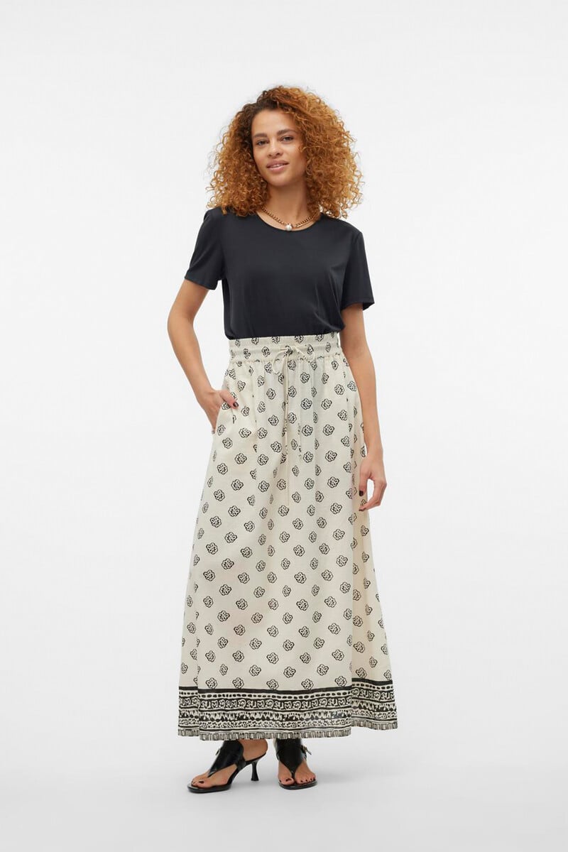 Cortefiel Falda larga estampada