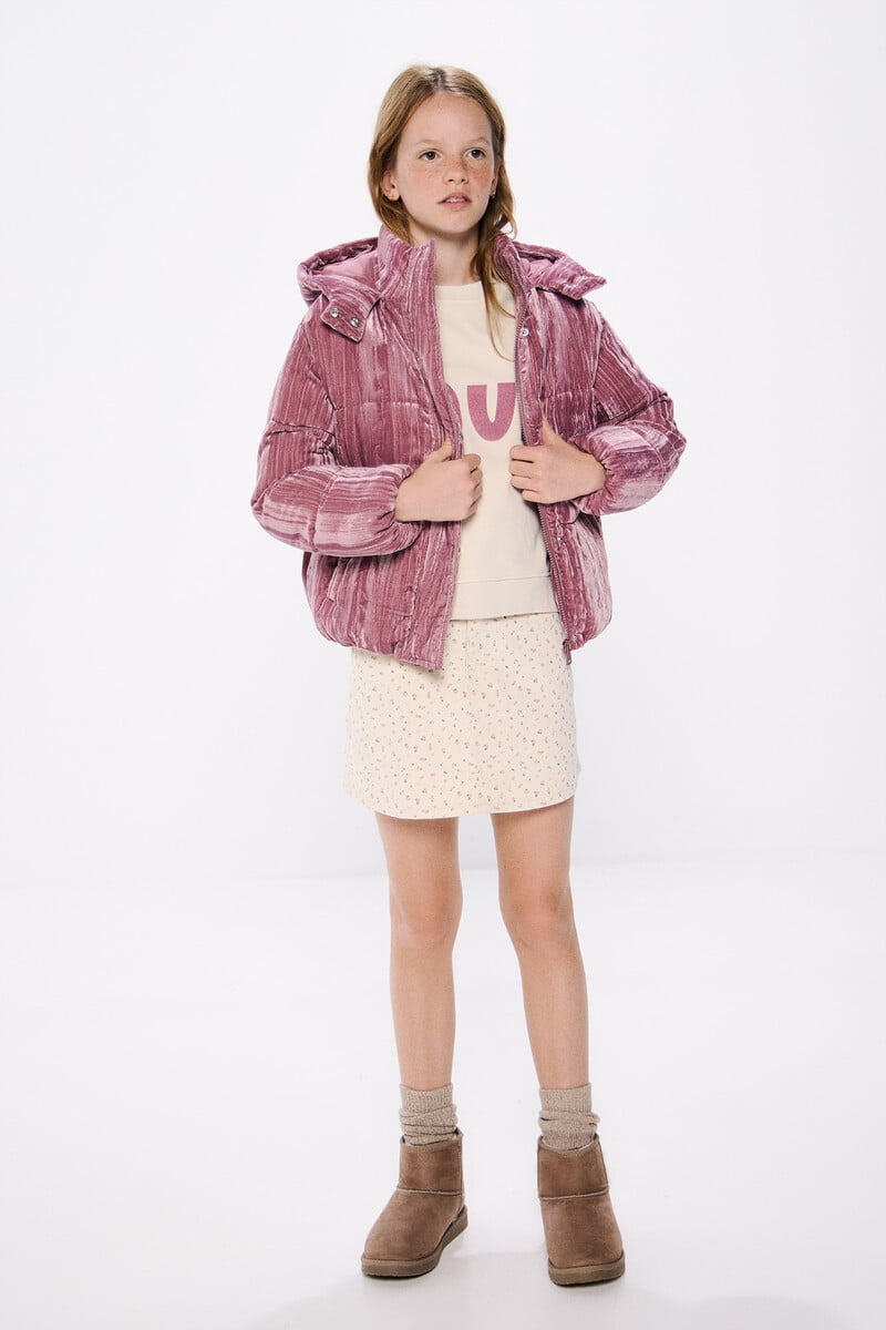 Cortefiel Falda micropana estampada niña