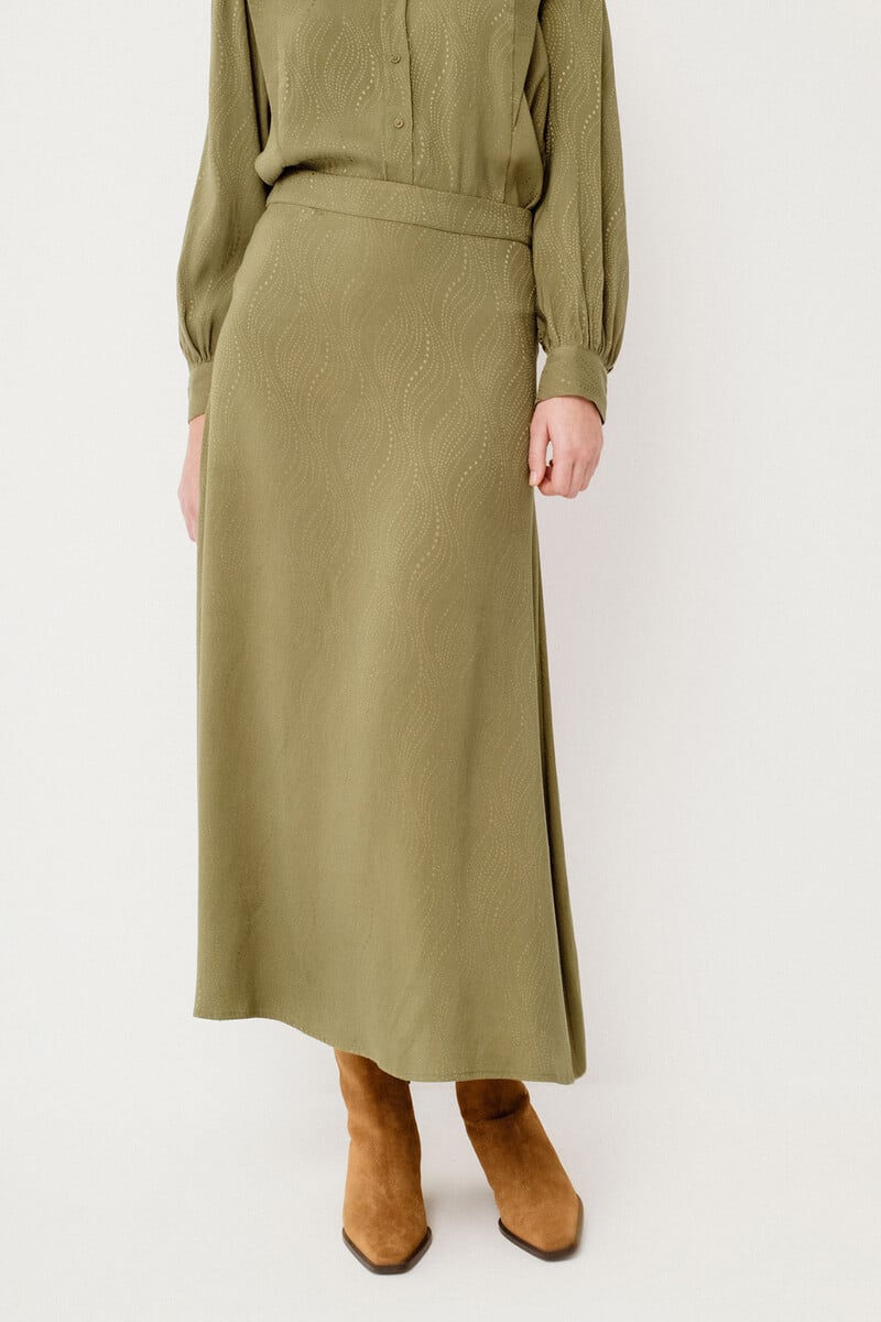 Cortefiel Falda Midi Estampada