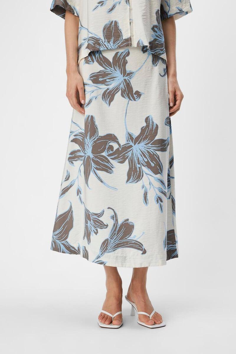 Cortefiel Falda Midi Estampada