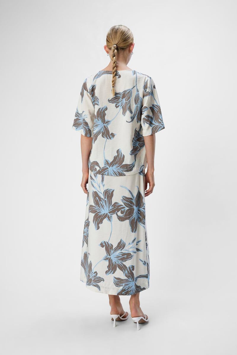 Cortefiel Falda Midi Estampada