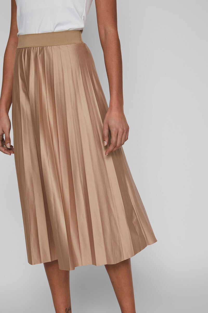 Cortefiel Falda Midi Plisada