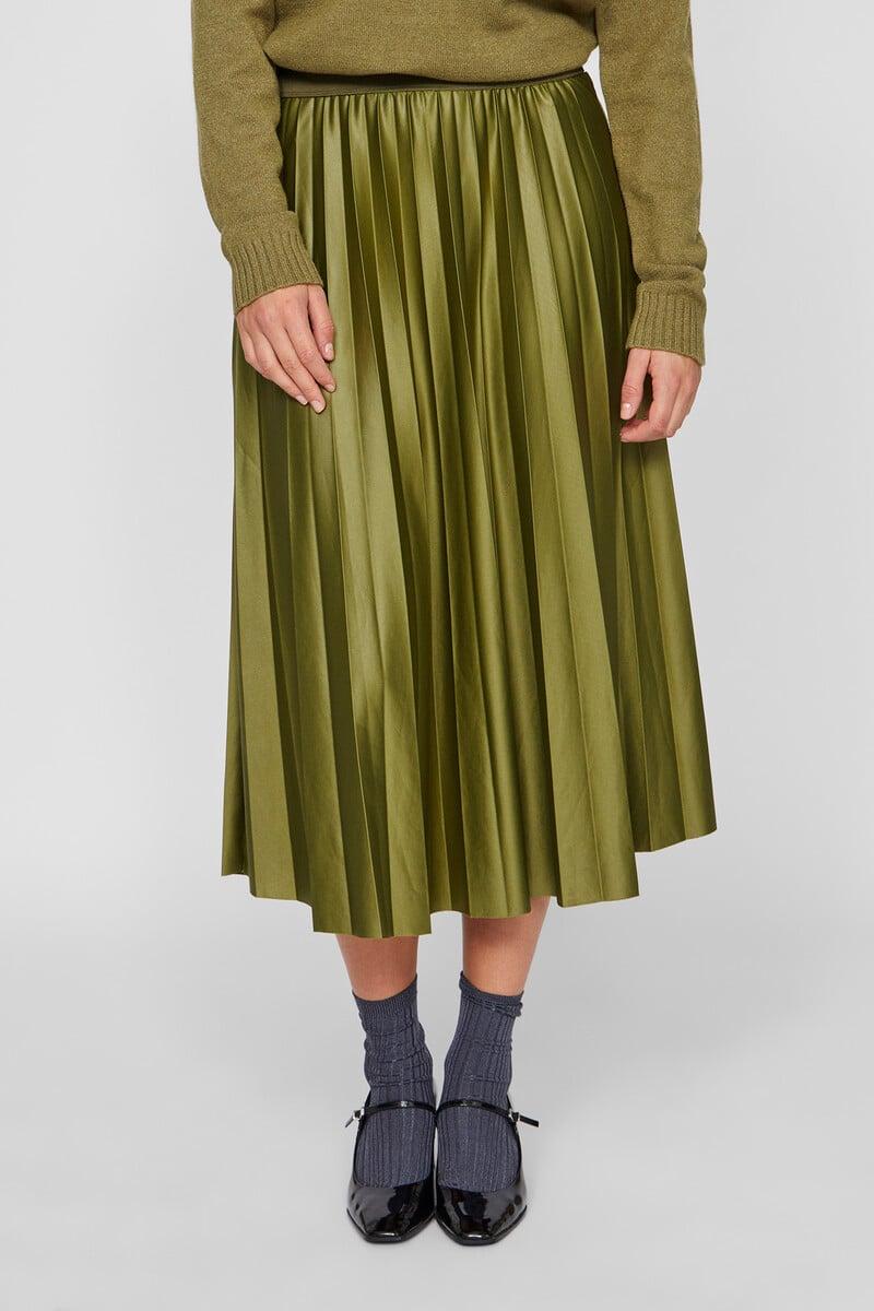 Cortefiel Falda Midi Plisada