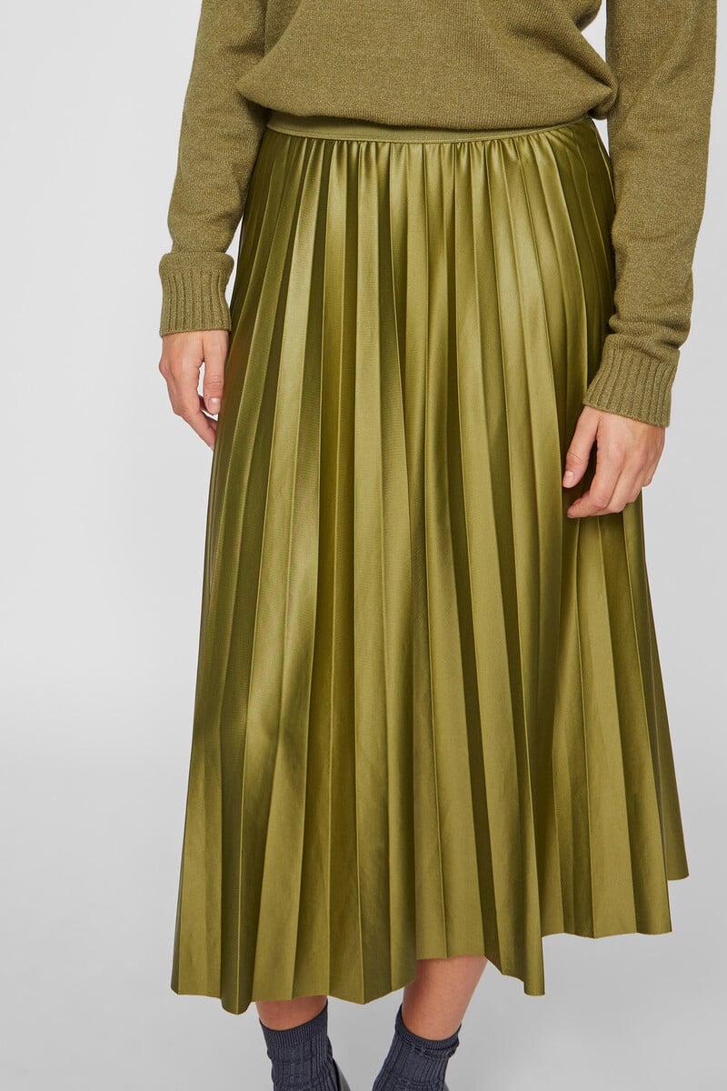 Cortefiel Falda Midi Plisada