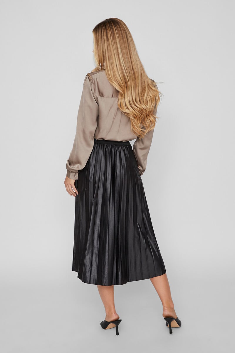 Cortefiel Falda Midi Plisada