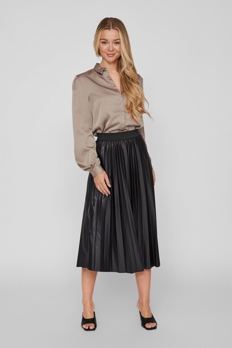 Cortefiel Falda midi plisada