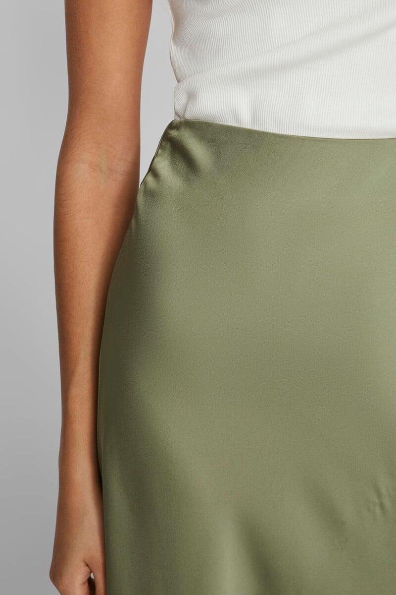 Cortefiel Falda Midi Satén