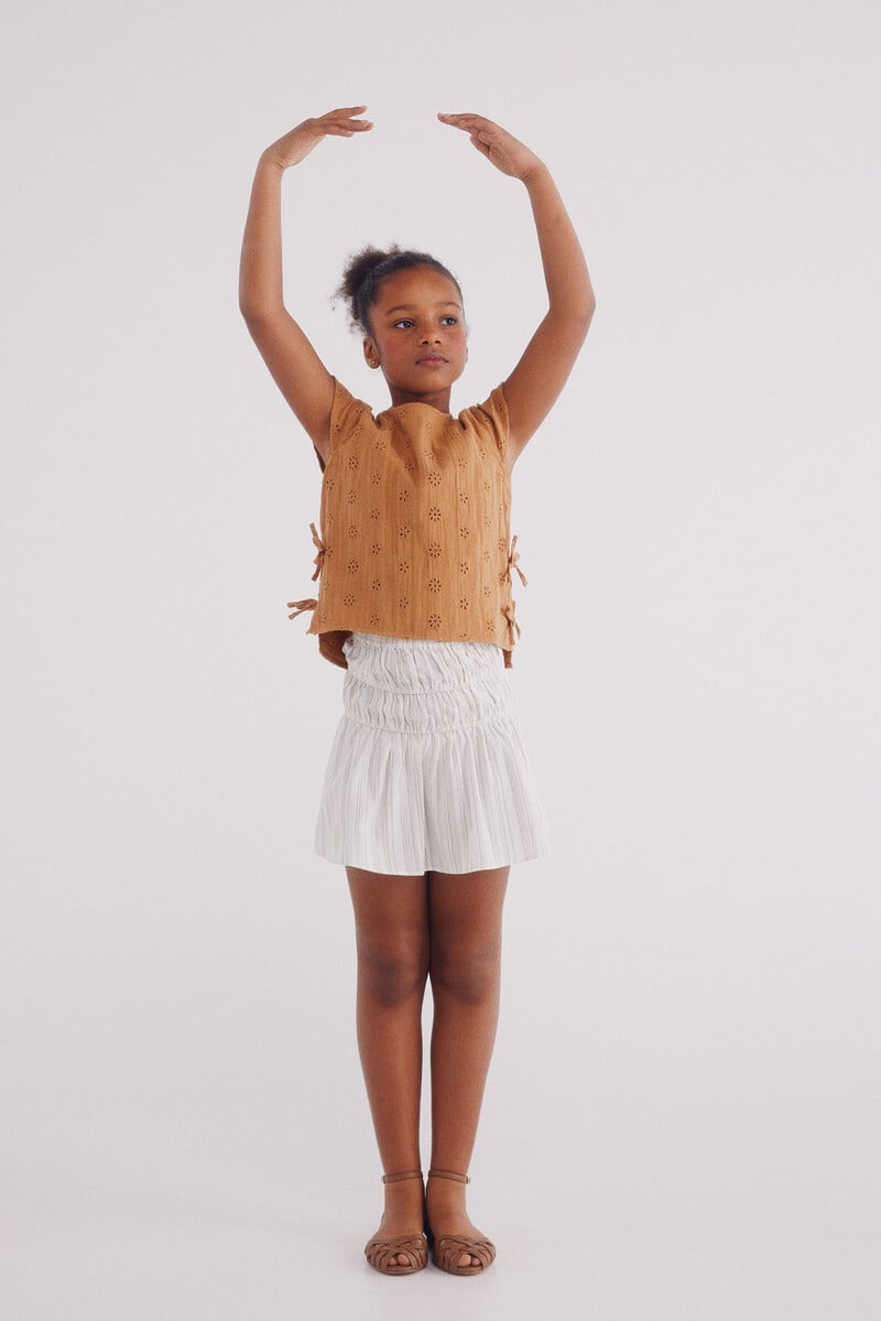 Cortefiel Falda rayas niña