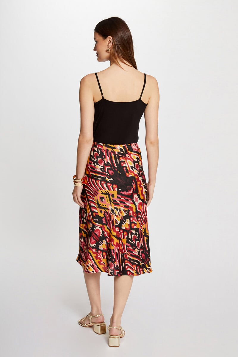 Cortefiel Falda Recta Estampada