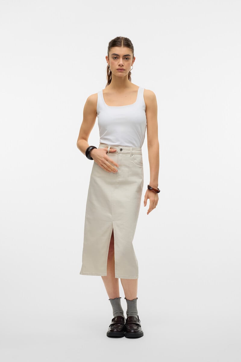 Cortefiel Falda Vaquera Midi