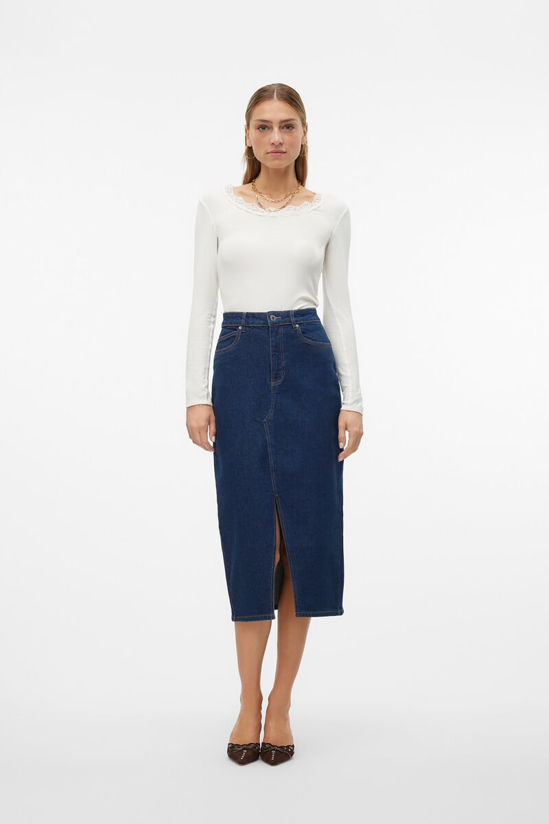 Cortefiel Falda vaquera midi