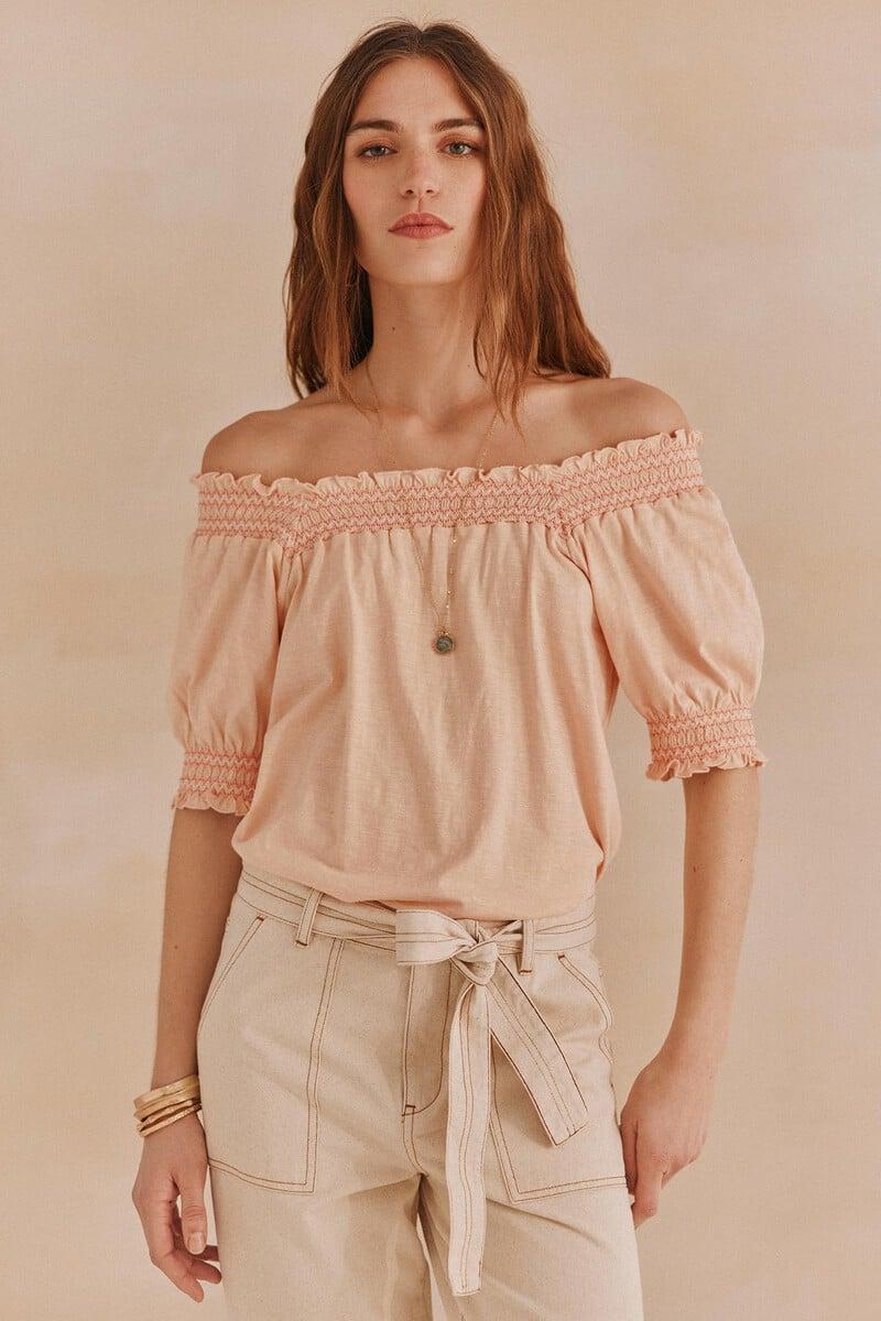 Cortefiel Fe. Camiseta smock