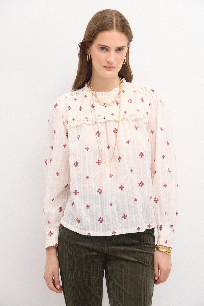 Cortefiel Felicia. Blusa Bordada