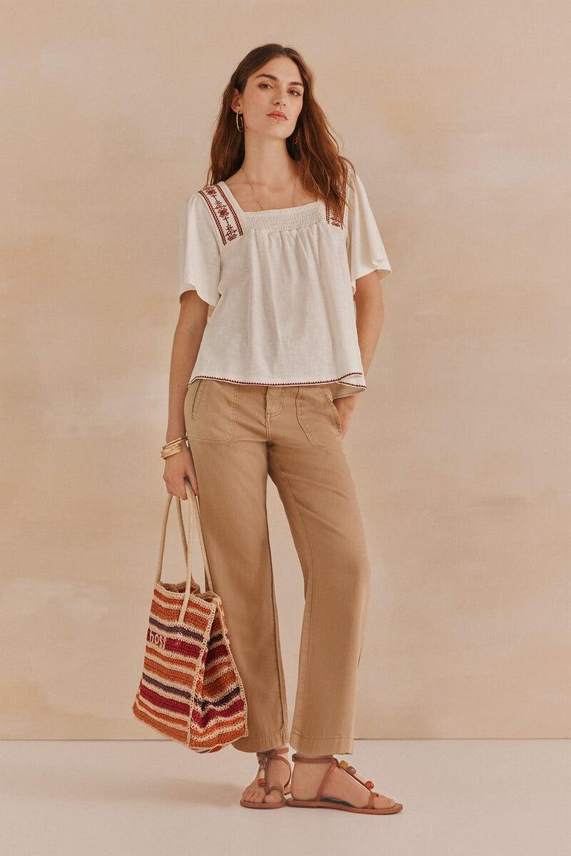 Cortefiel Fernanda. Camiseta Smock