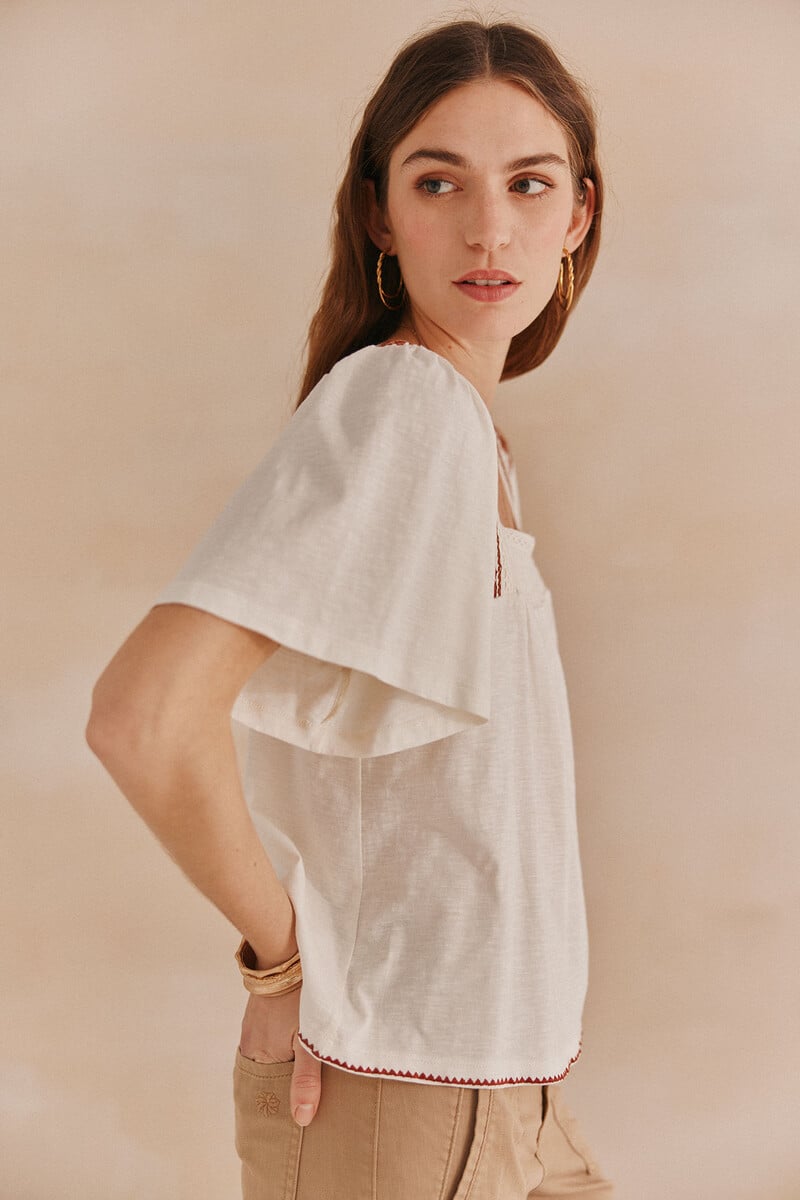 Cortefiel Fernanda. Camiseta Smock