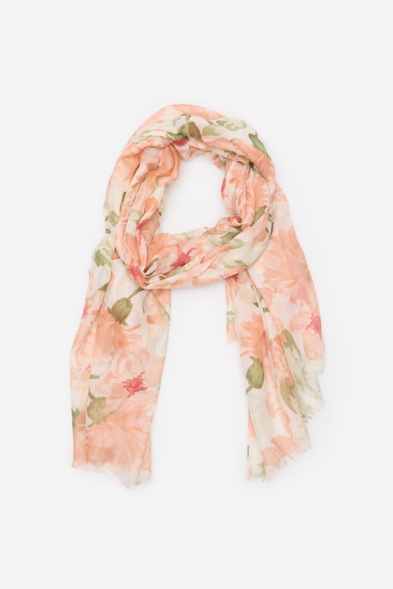 Cortefiel Fular Floral Multicolor