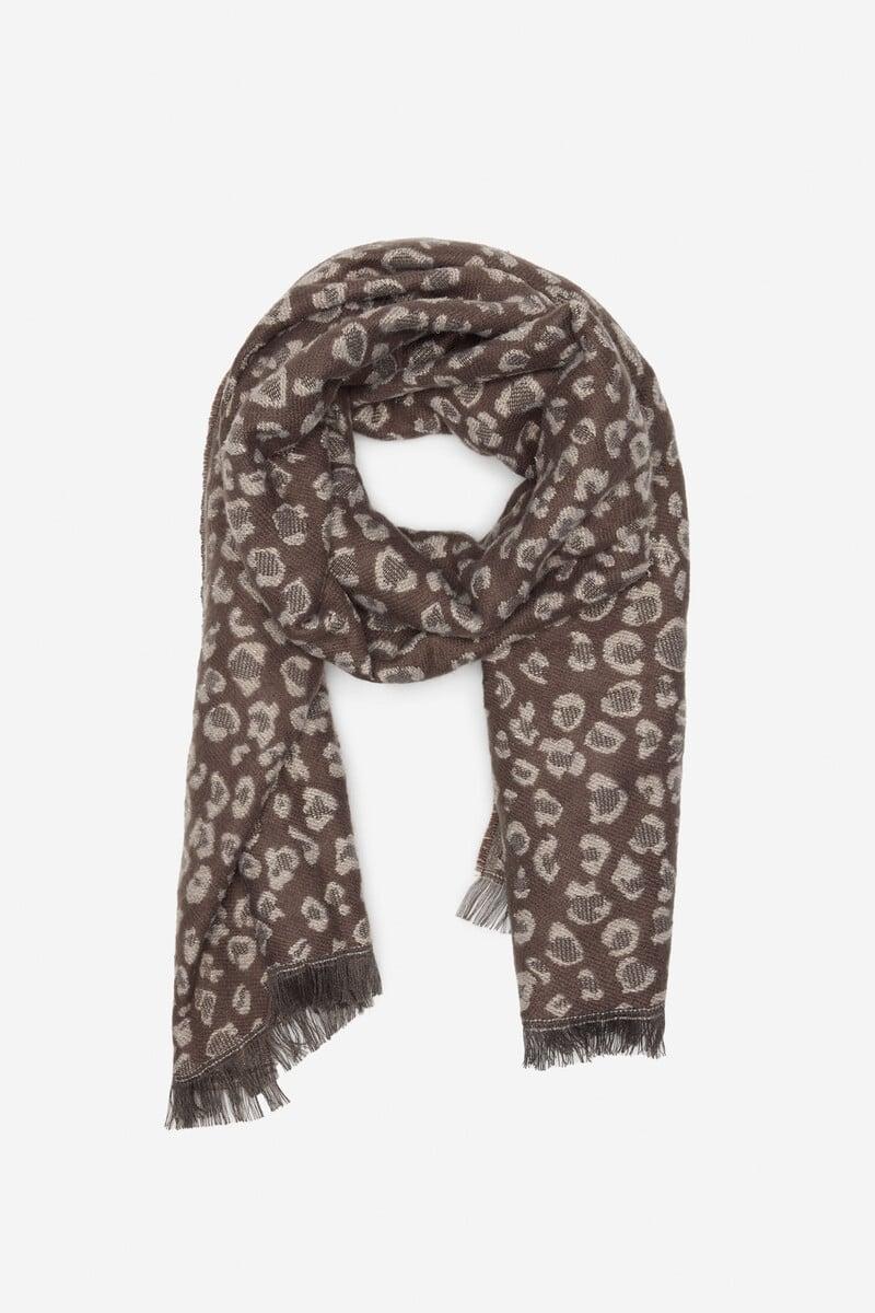 Cortefiel Fular Leopardo Flecos