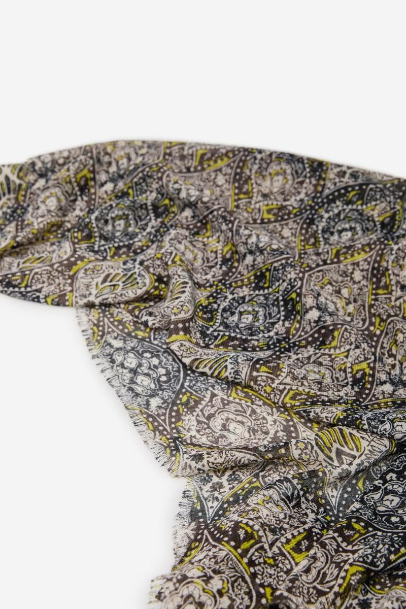Cortefiel Fular Paisley Flecos