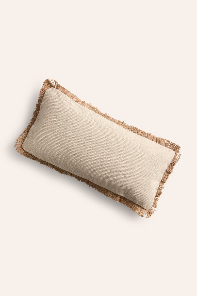 Cortefiel Funda de cojín Prona 30x60 Crudo
