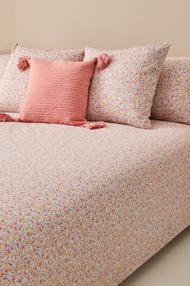 Cortefiel Funda Nórdica Algodón Flores
