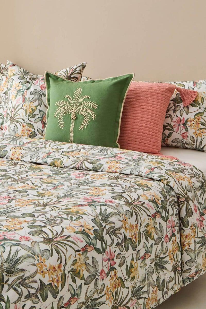 Cortefiel Funda Nórdica Algodón Flores