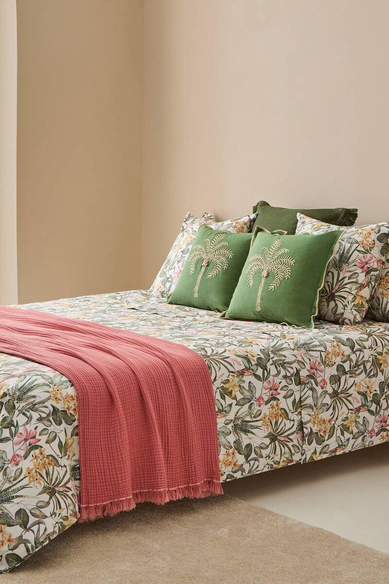 Cortefiel Funda Nórdica Algodón Flores