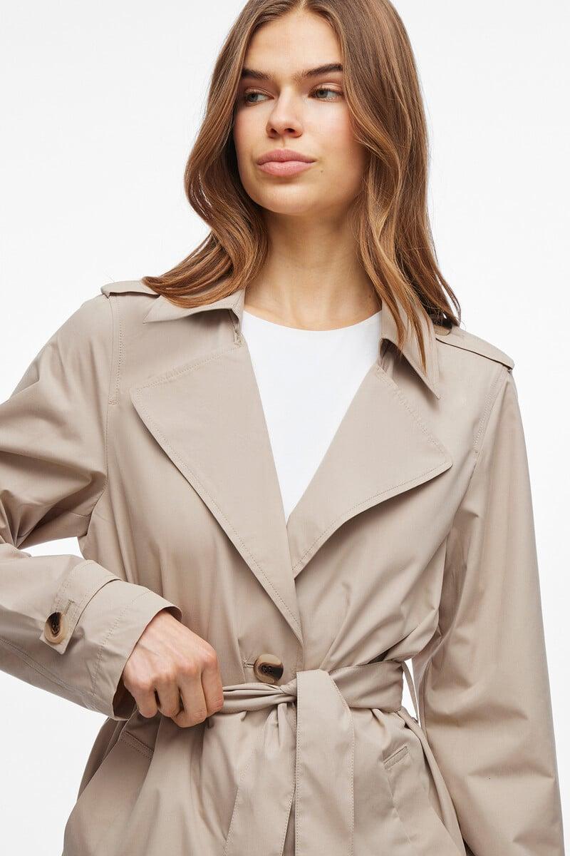 Cortefiel Gabardina 3/4 Anudada