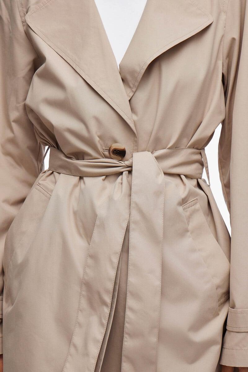 Cortefiel Gabardina 3/4 Anudada