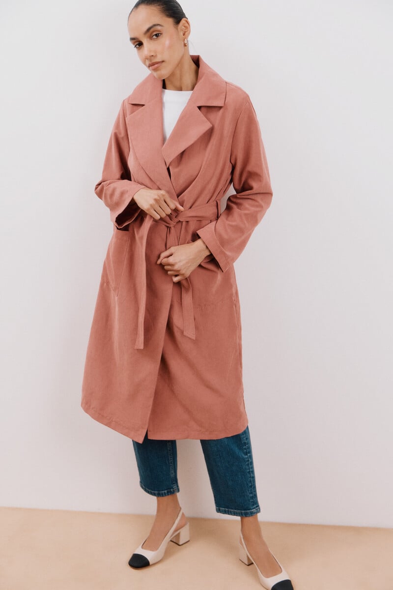 Cortefiel Gabardina fluida waterrepelent