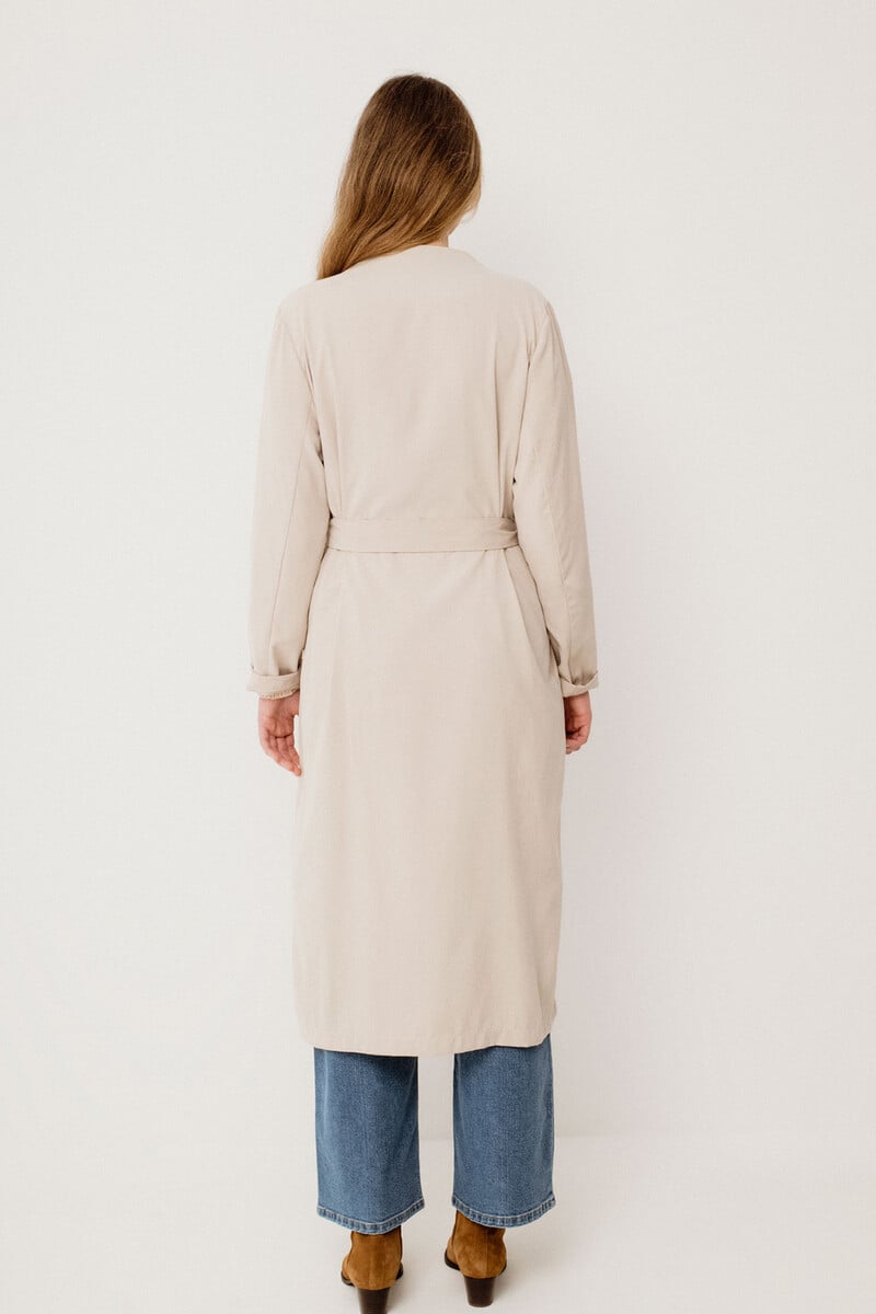 Cortefiel Gabardina Larga Anudada