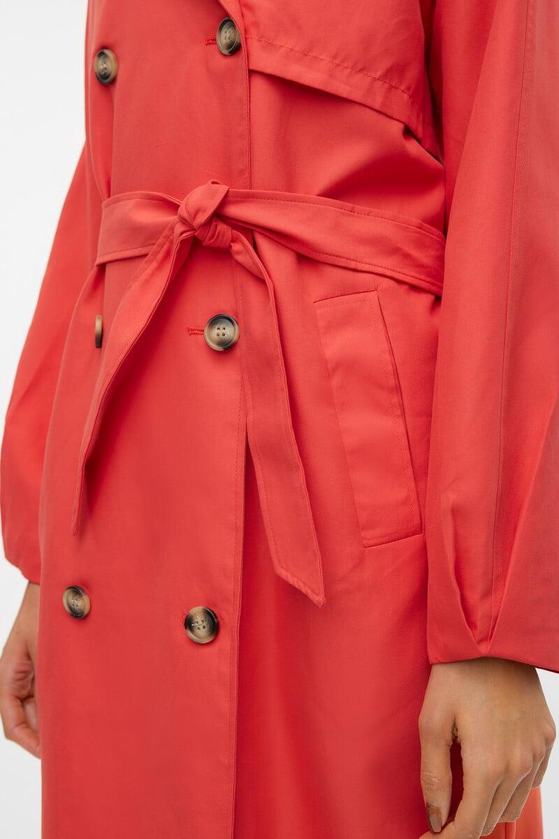 Cortefiel Gabardina Midi Con Lazada