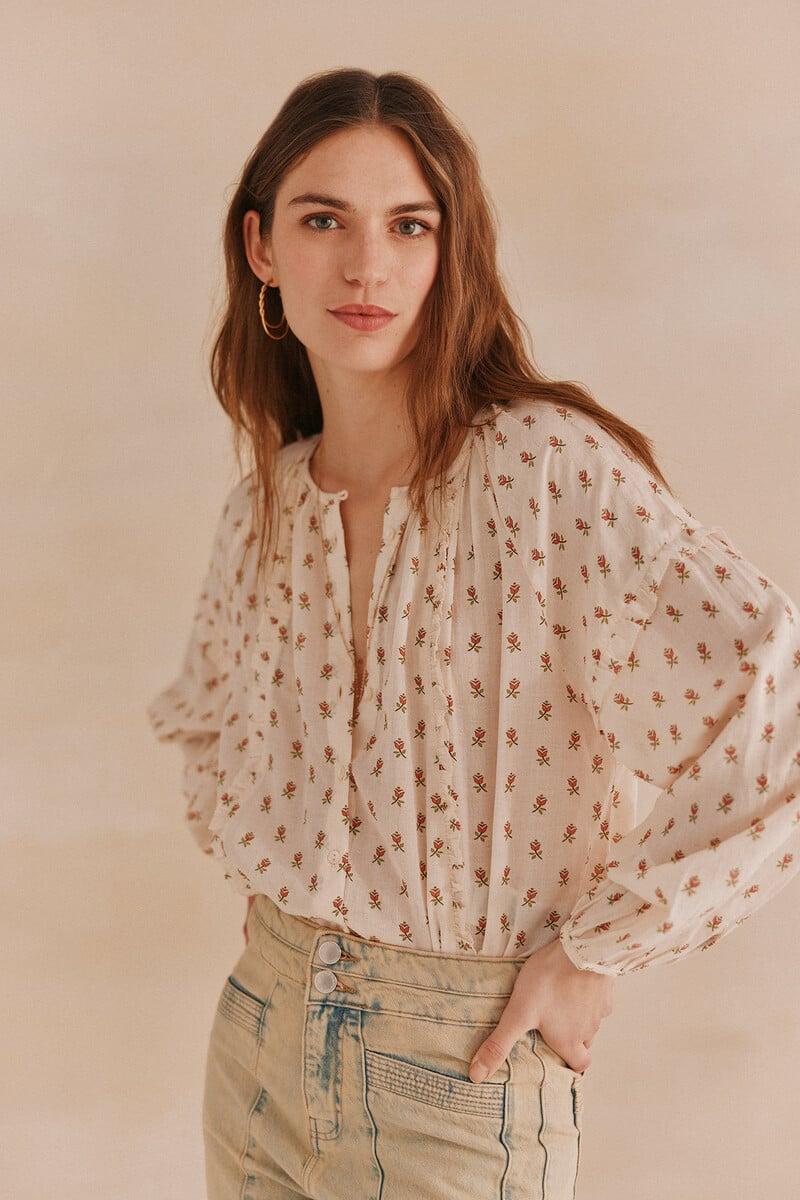 Cortefiel Gemma. Blusa estampada