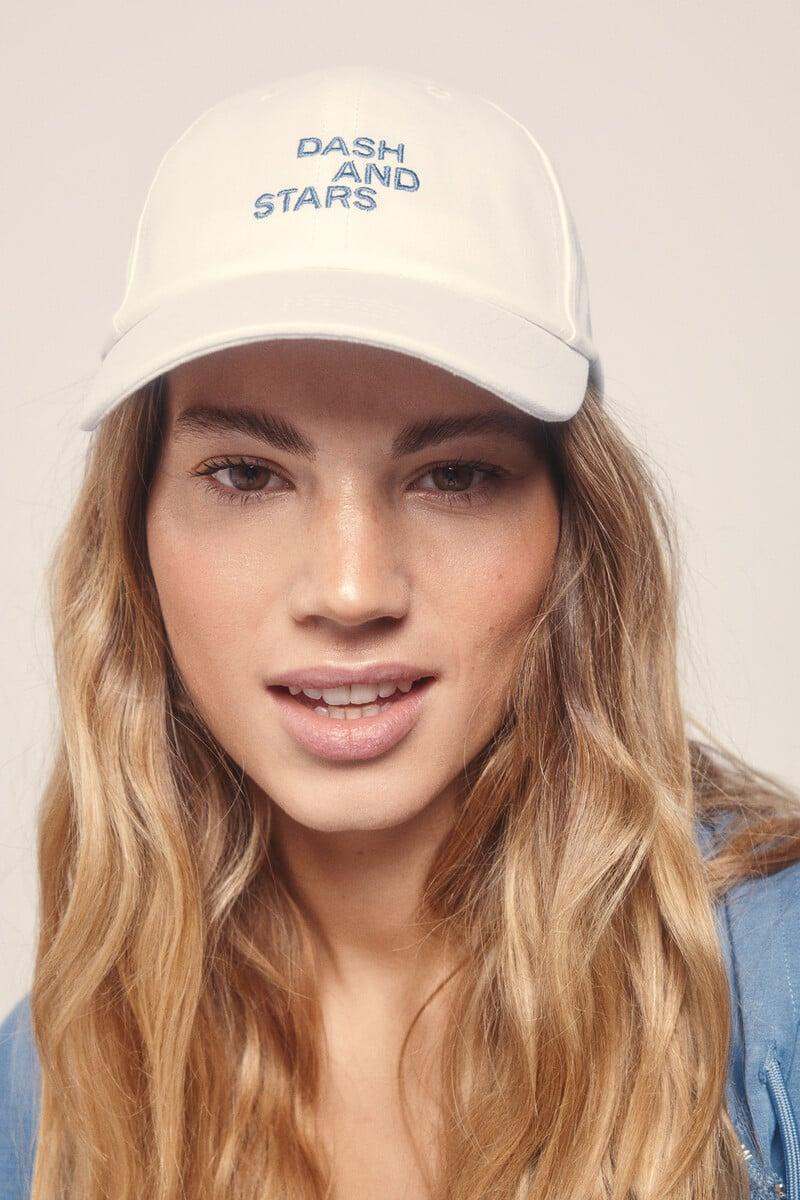 Cortefiel Gorra Blanca Algodón Logo