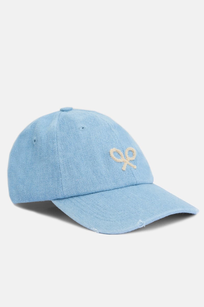 Cortefiel Gorra raquetas denim