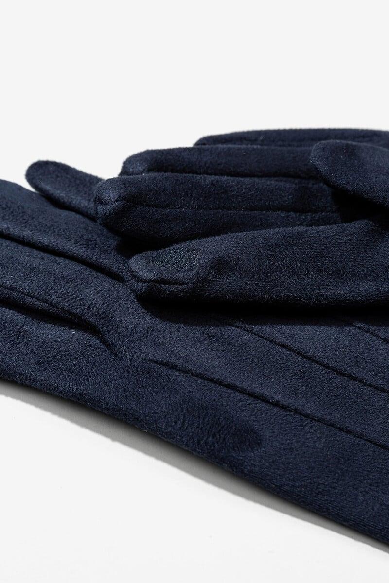 Cortefiel Guantes De Pantalla Táctil Con Relieve
