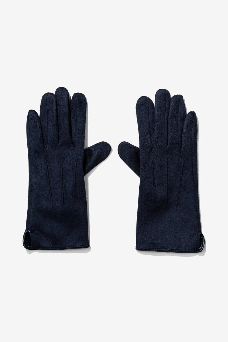 Cortefiel Guantes de Pantalla Táctil con Relieve