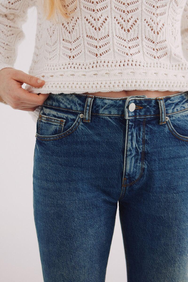 Cortefiel Jeans Bajo Bordados