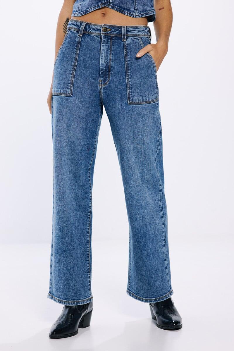 Cortefiel Jeans Bolsillos Culotte